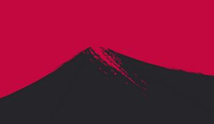 Preview wallpaper mountain, peak, art, minimalism