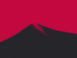 Preview wallpaper mountain, peak, art, minimalism