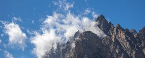 Preview wallpaper mountain, peak, cloud, height, view