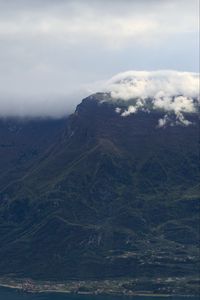 Preview wallpaper mountain, peak, clouds, relief, nature