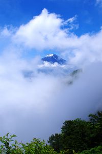 Preview wallpaper mountain, peak, clouds, height, landscape