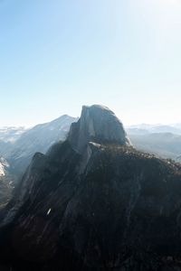 Preview wallpaper mountain, peak, fog, mountain range, landscape