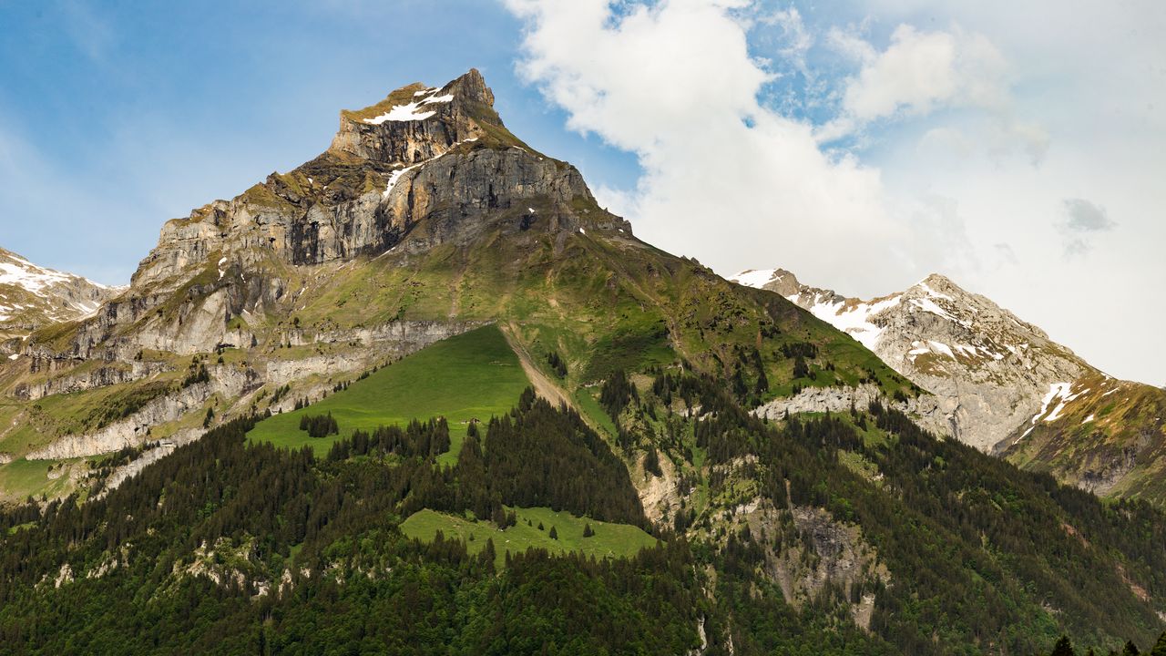 Wallpaper mountain, peak, foothills, landscape, nature