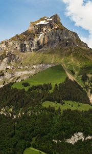 Preview wallpaper mountain, peak, foothills, landscape, nature
