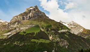 Preview wallpaper mountain, peak, foothills, landscape, nature