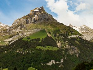 Preview wallpaper mountain, peak, foothills, landscape, nature