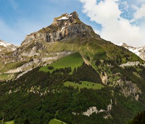 Preview wallpaper mountain, peak, foothills, landscape, nature
