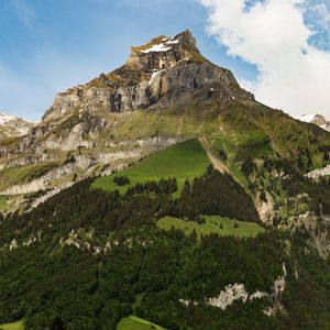 Preview wallpaper mountain, peak, foothills, landscape, nature