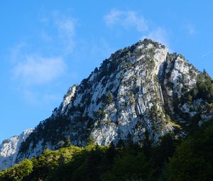 Preview wallpaper mountain, peak, foothills, trees, landscape, nature