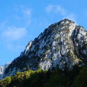 Preview wallpaper mountain, peak, foothills, trees, landscape, nature