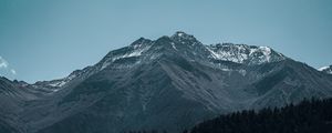 Preview wallpaper mountain, peak, forest, foothills, landscape