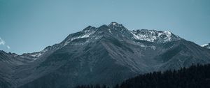 Preview wallpaper mountain, peak, forest, foothills, landscape
