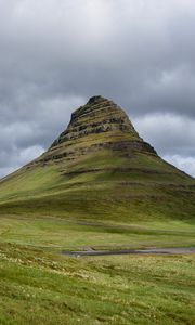 Preview wallpaper mountain, peak, hill, landscape, nature, iceland