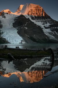 Preview wallpaper mountain, peak, landscape, lake, reflection
