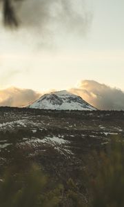 Preview wallpaper mountain, peak, landscape, foothills, forest