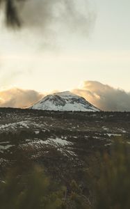 Preview wallpaper mountain, peak, landscape, foothills, forest