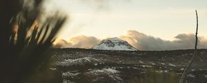 Preview wallpaper mountain, peak, landscape, foothills, forest