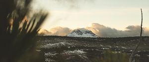 Preview wallpaper mountain, peak, landscape, foothills, forest