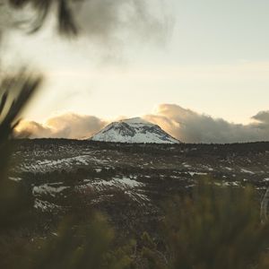Preview wallpaper mountain, peak, landscape, foothills, forest