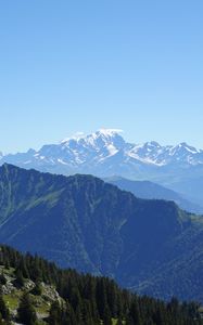 Preview wallpaper mountain, peak, landscape, mont blanc, alps