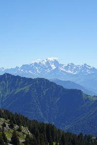 Preview wallpaper mountain, peak, landscape, mont blanc, alps