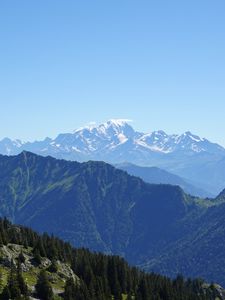 Preview wallpaper mountain, peak, landscape, mont blanc, alps