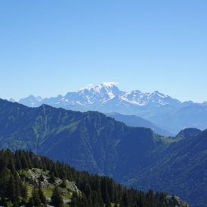 Preview wallpaper mountain, peak, landscape, mont blanc, alps