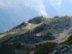 Preview wallpaper mountain, peak, road, view, landscape