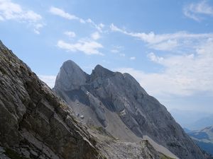 Preview wallpaper mountain, peak, rock, grass, landscape