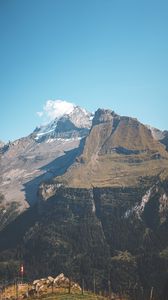 Preview wallpaper mountain, peak, rocks, landscape, nature