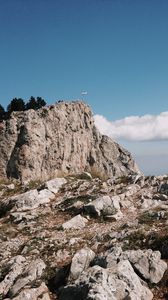 Preview wallpaper mountain, peak, rocks, stones, nature