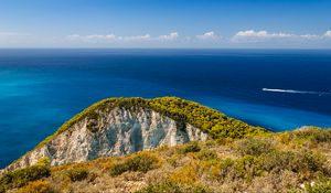 Preview wallpaper mountain, peak, sea, landscape