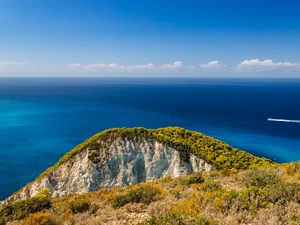 Preview wallpaper mountain, peak, sea, landscape