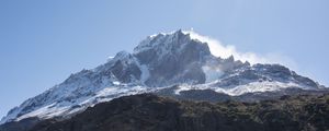 Preview wallpaper mountain, peak, slope, snowy