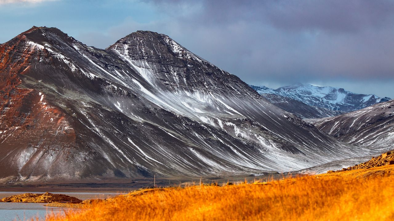 Wallpaper mountain, peak, slope, mountain range, landscape