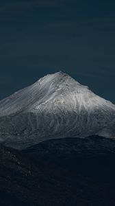 Preview wallpaper mountain, peak, slope, sky