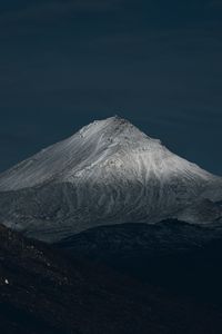 Preview wallpaper mountain, peak, slope, sky