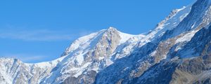 Preview wallpaper mountain, peak, slope, snow, landscape
