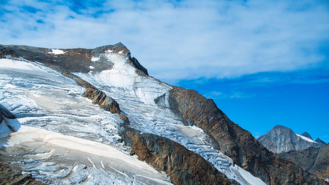 Wallpaper mountain, peak, snow, relief, landscape