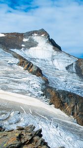 Preview wallpaper mountain, peak, snow, relief, landscape