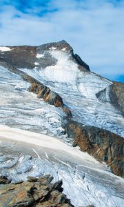 Preview wallpaper mountain, peak, snow, relief, landscape