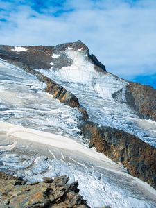 Preview wallpaper mountain, peak, snow, relief, landscape