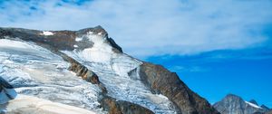 Preview wallpaper mountain, peak, snow, relief, landscape