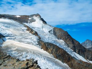 Preview wallpaper mountain, peak, snow, relief, landscape