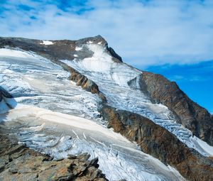 Preview wallpaper mountain, peak, snow, relief, landscape