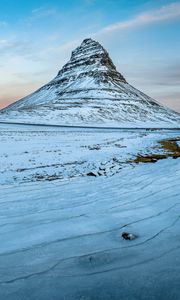 Preview wallpaper mountain, peak, snow, winter, nature, landscape