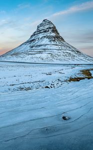 Preview wallpaper mountain, peak, snow, winter, nature, landscape