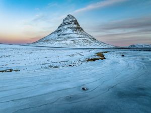 Preview wallpaper mountain, peak, snow, winter, nature, landscape