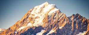 Preview wallpaper mountain, peak, snow, mountain range, slope