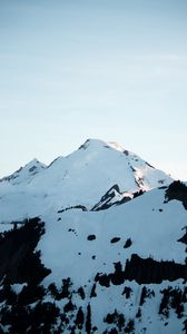 Preview wallpaper mountain, peak, snow, snowy, landscape